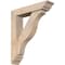 Ekena Millwork Funston Traditional Smooth Bracket w/ Offset Brace, Douglas Fir, 5 1/2"W x 24"D x 28"H BKT0604X24X28FST01SDF - alternate 1